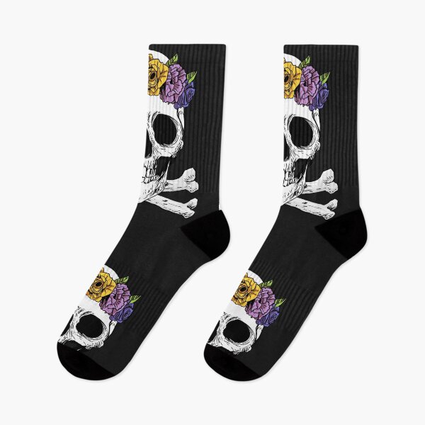 Item preview, flower skull designed and sold by dazed-draft.