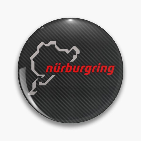 Artikelvorschau, Nürburgring Nordschleife Carbon Background Poster – Green Hell Track Art entworfen und verkauft von Road To Track.