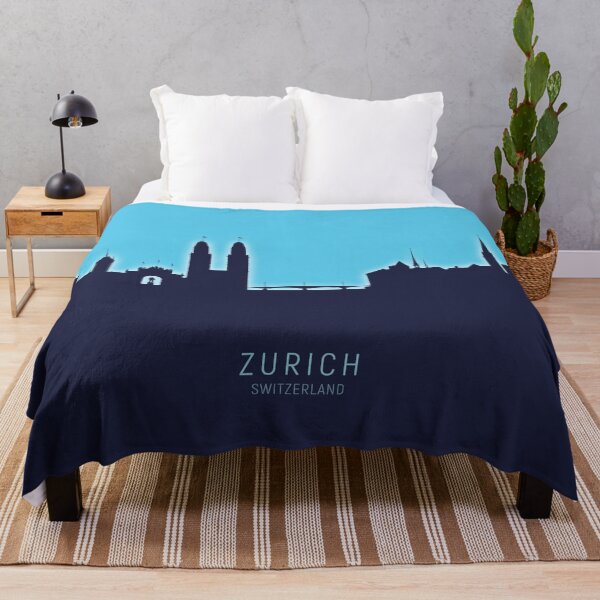 Aperçu de l'œuvre Zurich Switzerland Skyline créée et vendue par ArtPrints.