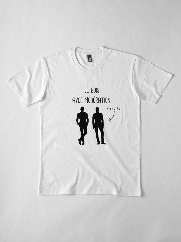 Alternate view of I drink in moderation with him man gift Premium T-Shirt