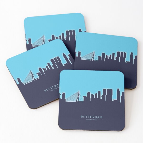 Artikelvorschau, Rotterdam The Netherlands Skyline entworfen und verkauft von ArtPrints.