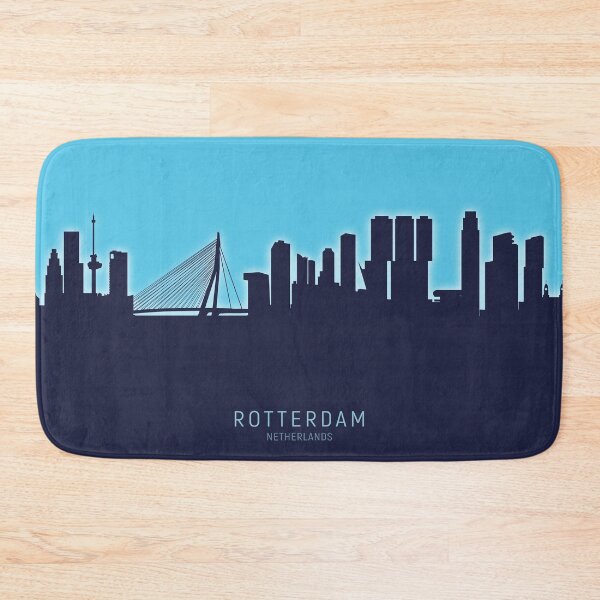 Item preview, Rotterdam The Netherlands Skyline designed and sold by ArtPrints.