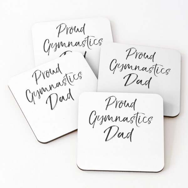 Artikelvorschau, Proud Gymnastics Dad Gymnastics Quote entworfen und verkauft von TNDesignStudio.