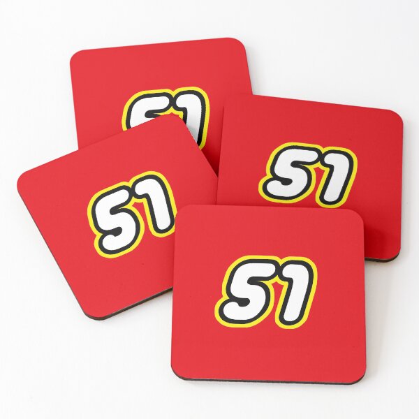 Item preview, Number 51 - retro plastic bricks for birthday designed and sold by Urosek.
