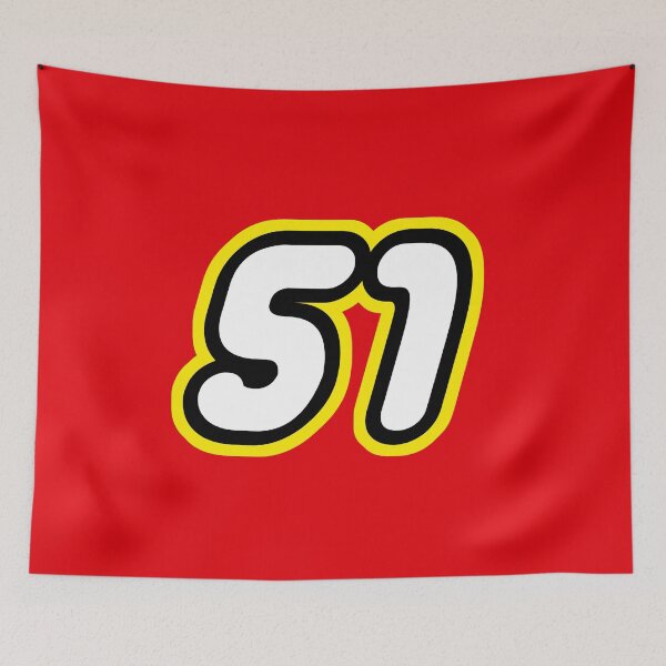 Item preview, Number 51 - retro plastic bricks for birthday designed and sold by Urosek.