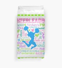 Pastel Cheerleading Typography Duvet Cover
