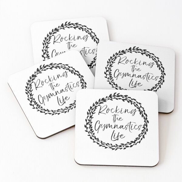 Artikelvorschau, Rocking the Gymnastics Life Flower Circle Gymnastics Quote entworfen und verkauft von TNDesignStudio.