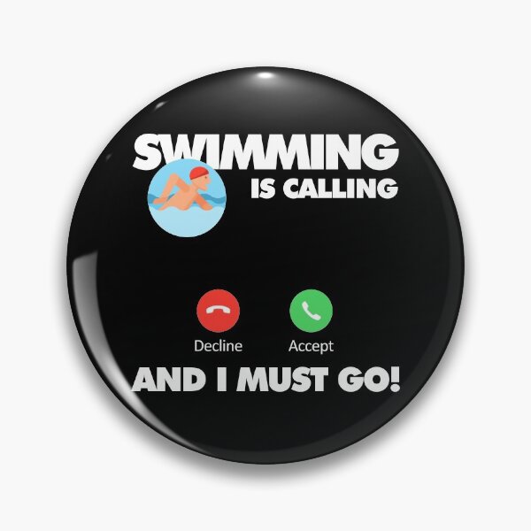 Item preview, Swimming is calling and I must go, Funny Sport Player designed and sold by elhefe.