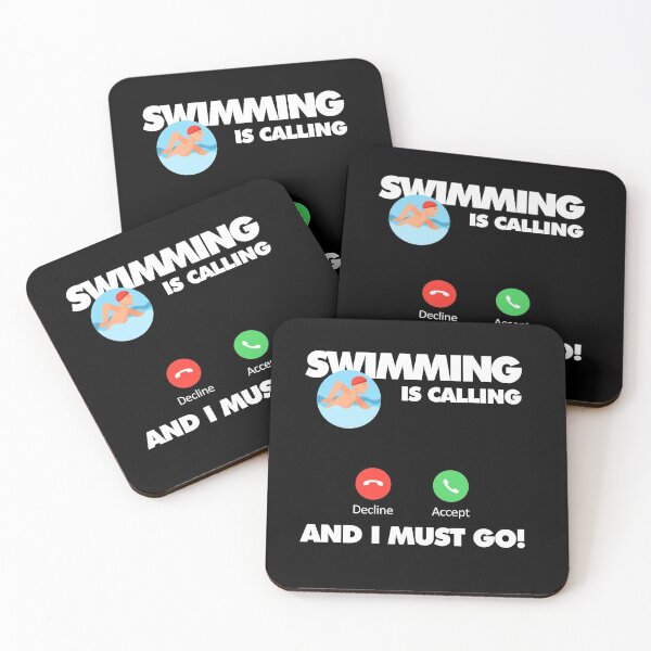 Item preview, Swimming is calling and I must go, Funny Sport Player designed and sold by elhefe.