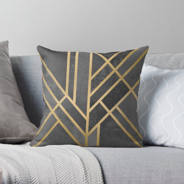 Art Deco Geometry 1 Throw Pillow