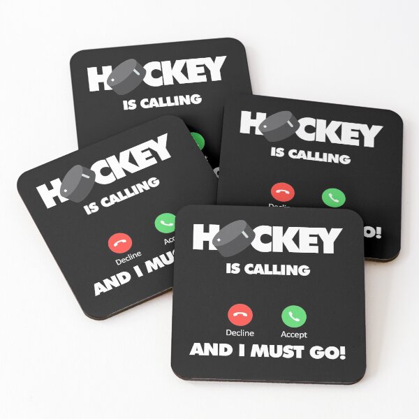 Item preview, Hockey is calling and I must go, Funny Sport Player designed and sold by elhefe.