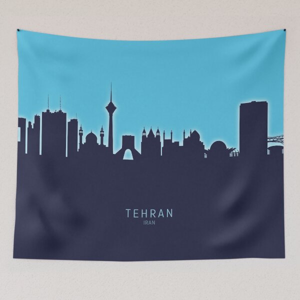 Item preview, Tehran Iran Skyline designed and sold by ArtPrints.