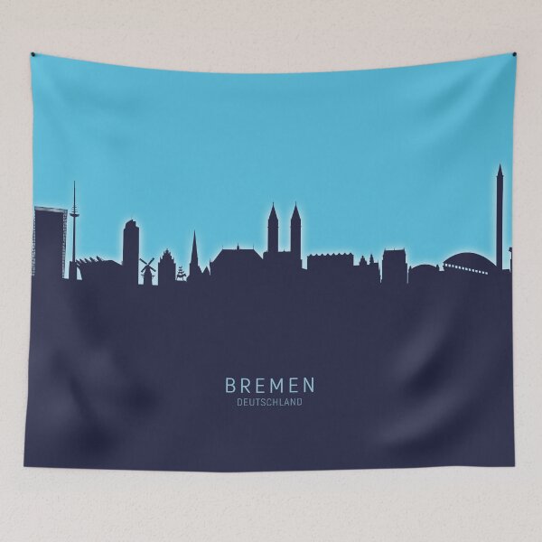 Artikelvorschau, Bremen Germany Skyline entworfen und verkauft von ArtPrints.