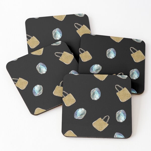 Item preview, Paua Shell Flax Bag on Black designed and sold by BhARTi Taylor.