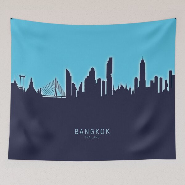 Item preview, Bangkok Thailand Skyline designed and sold by ArtPrints.