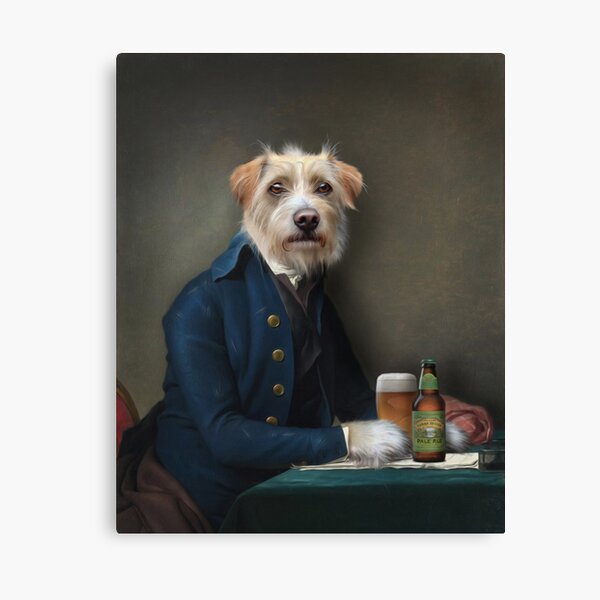 Dog Portrait - Vice President Canvas Print