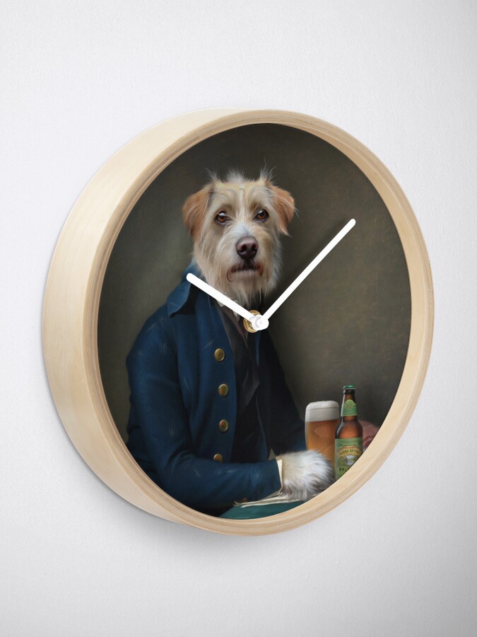Alternate view of Dog Portrait - Vice President Clock