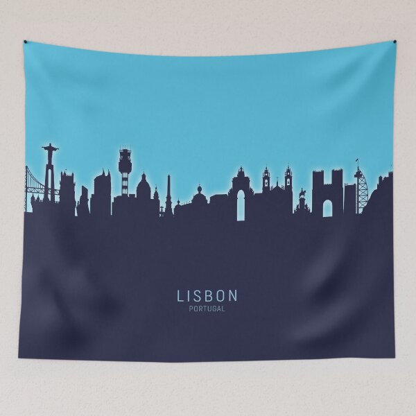 Item preview, Lisbon Portugal Skyline designed and sold by ArtPrints.