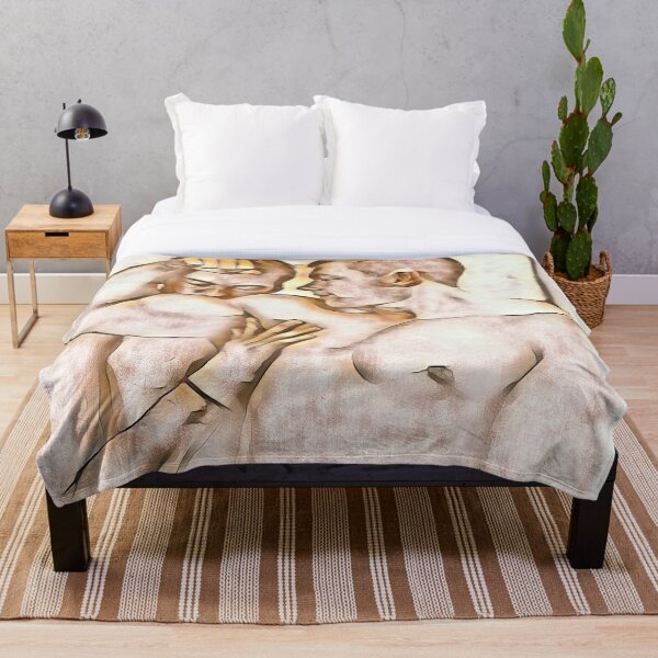 Muscle Worship Throw Blanket