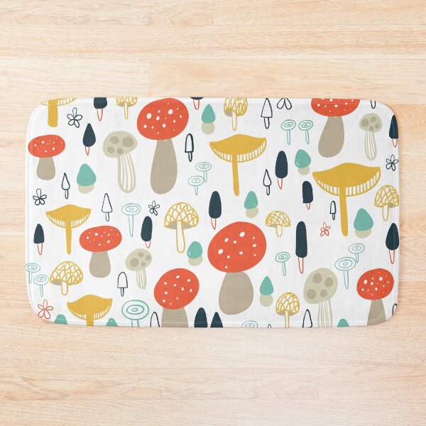 Item preview, Forest Mushrooms nature print designed and sold by SamOssie.