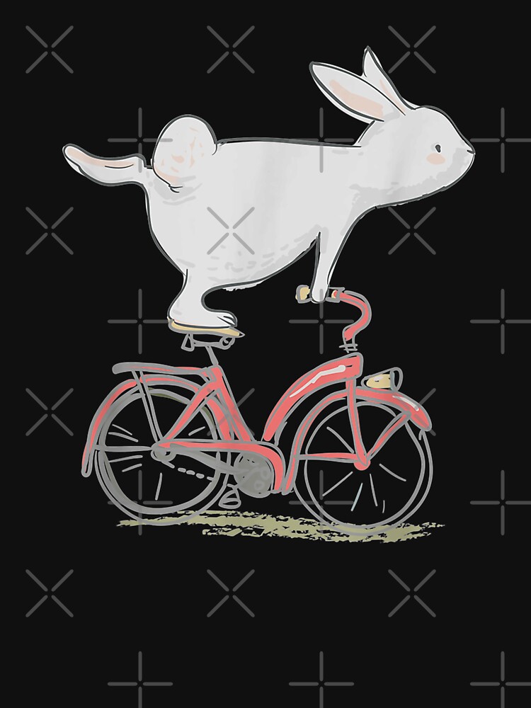 Cute Bunny Rabbit On Bike | Cycling | Bicycle T-Shirt & Gift Cute Bunny Rabbit On Bike | Cycling | Bicycle T-Shirt & Gift