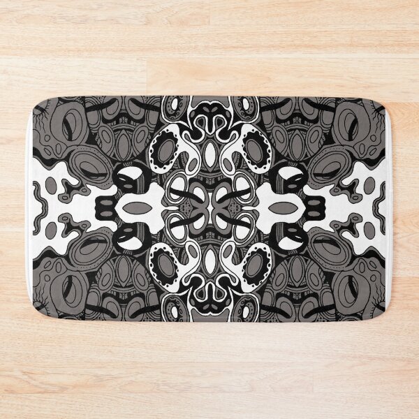 Item preview, Miniature Aussie Tangle 13 Pattern in Grey and White  designed and sold by Heatherian.