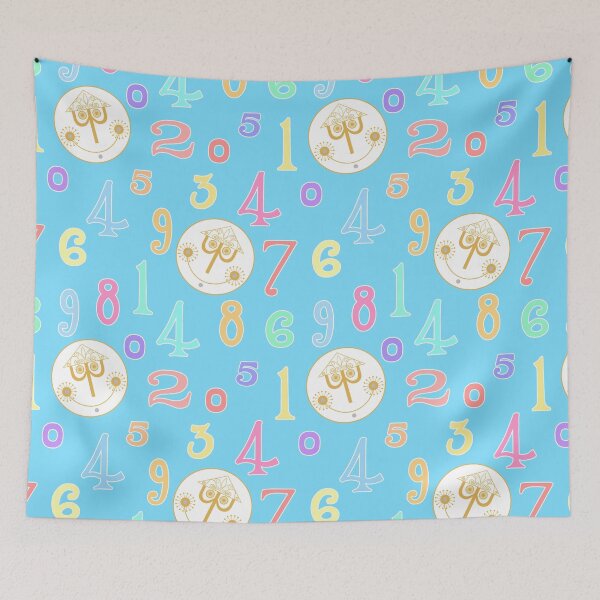 Item preview, Small World Numbers Blue designed and sold by DesignByFairies.