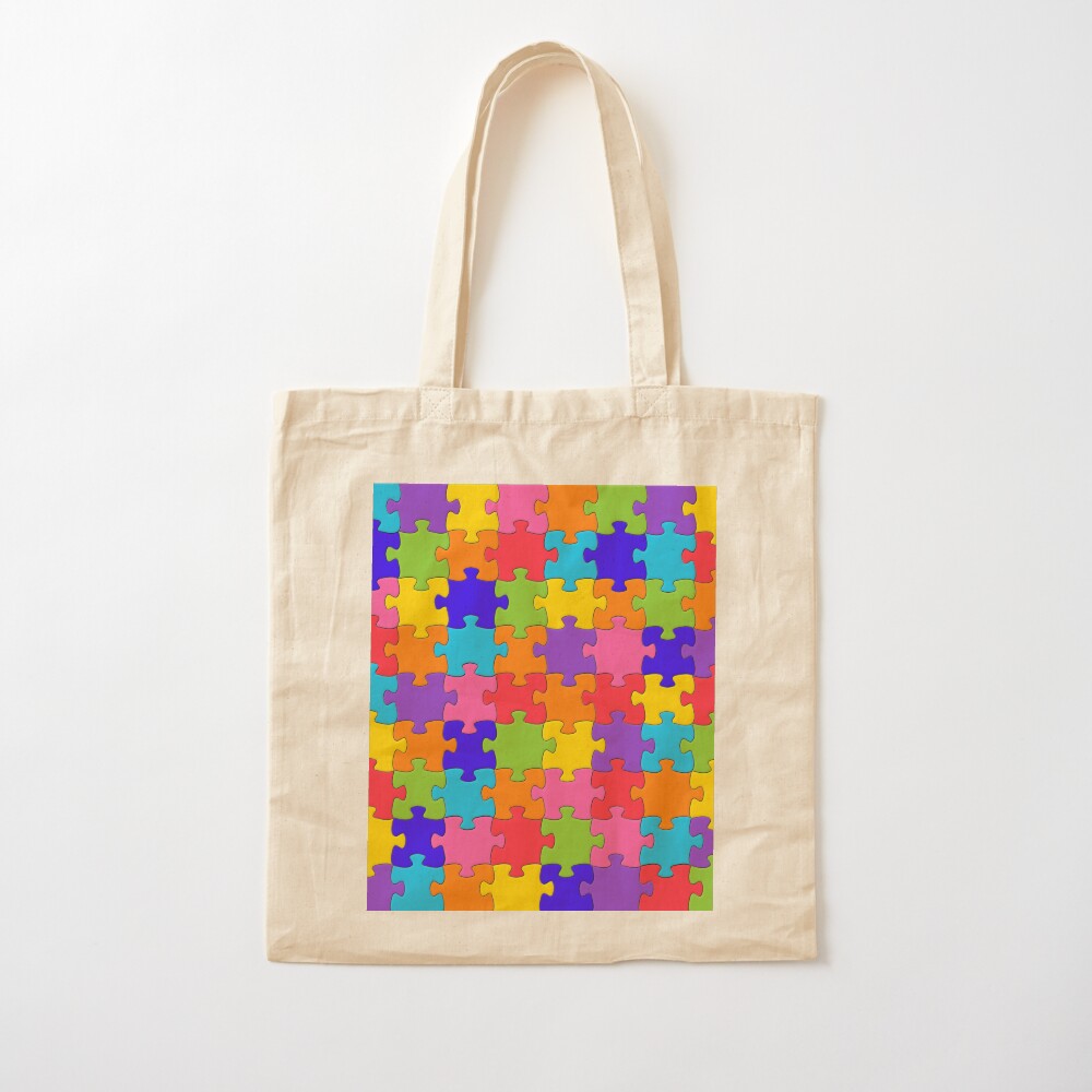 jigsaw tote bag