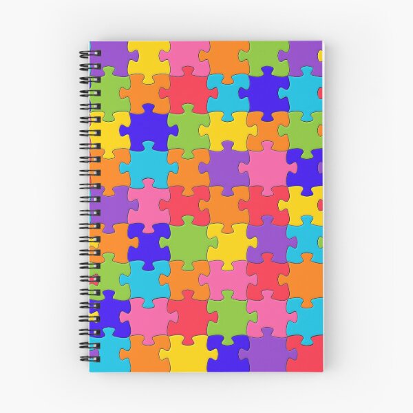 Item preview, Funny Colorful Jigsaw Solved Puzzle Pieces designed and sold by URSparklingShop.