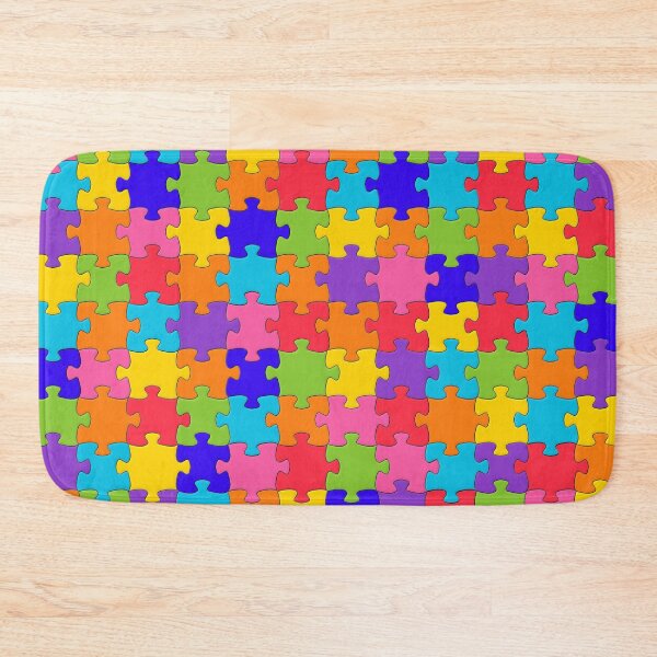 Item preview, Funny Colorful Jigsaw Solved Puzzle Pieces designed and sold by URSparklingShop.