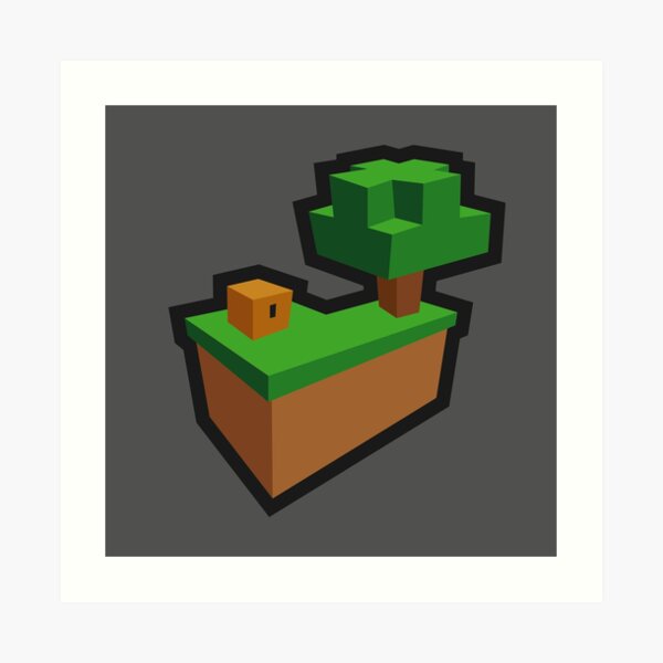 Skyblock Art Prints Redbubble