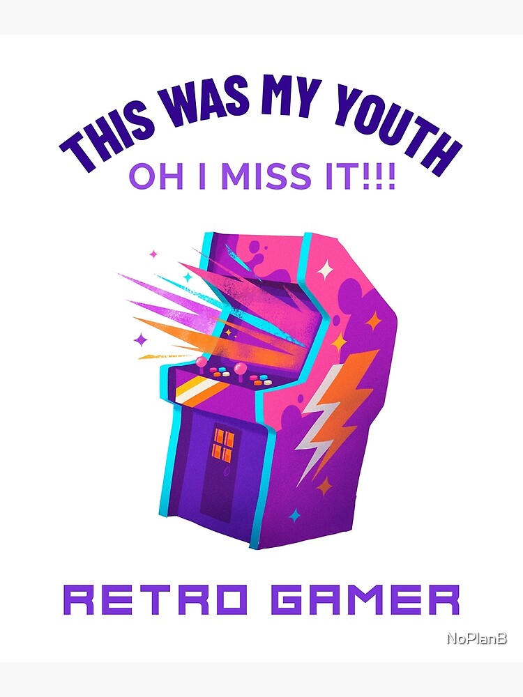 Disover Retro Gamer - This Was My Youth O I Miss It Premium Matte Vertical Poster