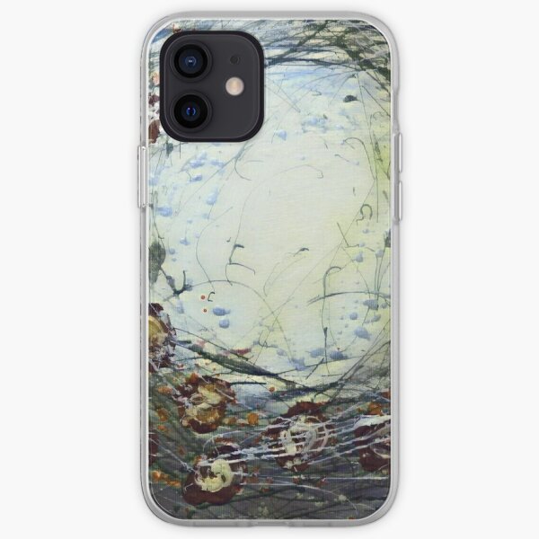 Poppy Circle 11 designed and created by (c) Janet Watson Art iPhone Soft Case