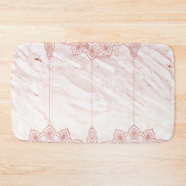 Item preview, Beaded mandala drops on pink marble designed and sold by marbleco.