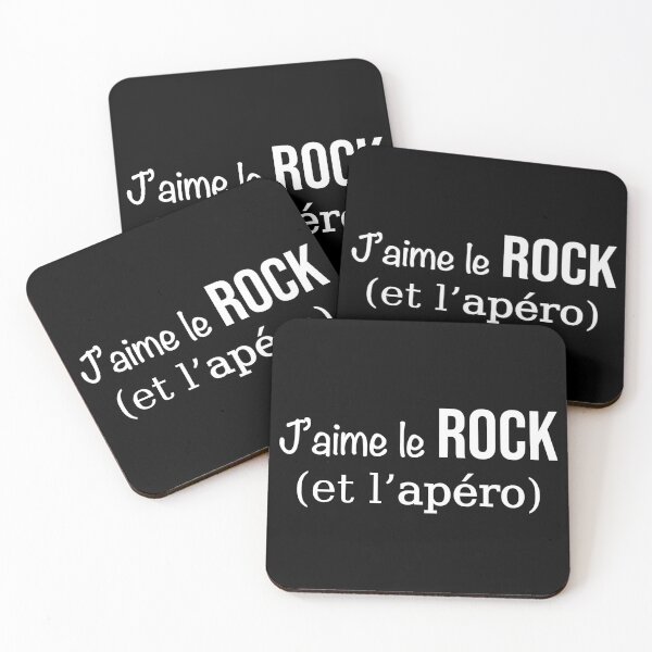 Aperçu de l'œuvre J'aime le rock et apero tshirt idée cadeau créée et vendue par Catcrea.