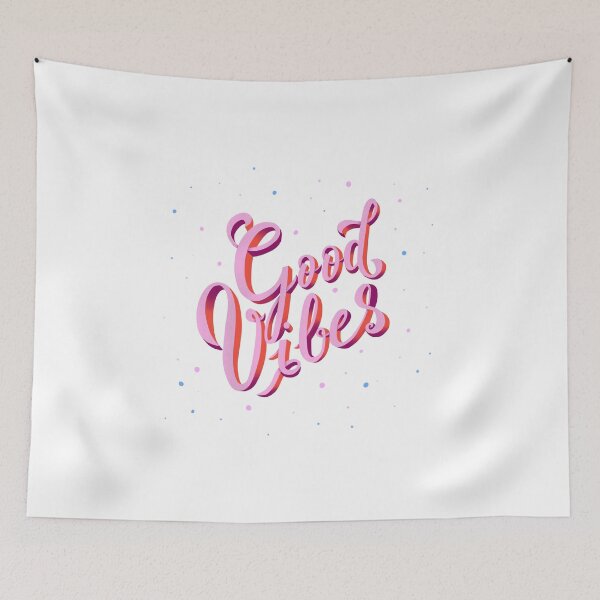 Item preview, Good Vibes - Hand lettering illustration designed and sold by JustineLecouffe.