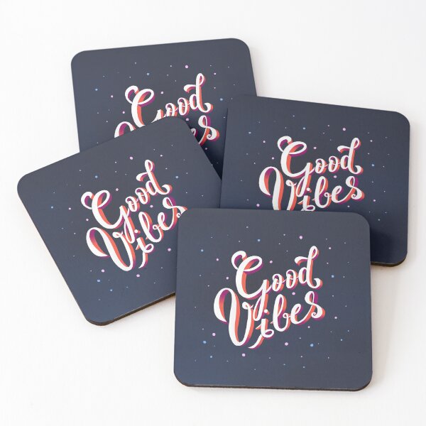 Item preview, Good Vibes - Hand lettering illustration designed and sold by JustineLecouffe.