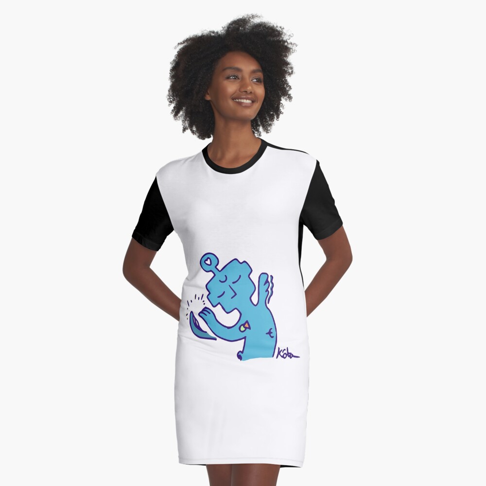 Item preview, Graphic T-Shirt Dress designed and sold by atelierkota.