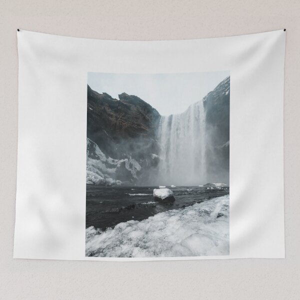 Item preview, Skógafoss (Iceland) waterfall in winter designed and sold by michieldros.