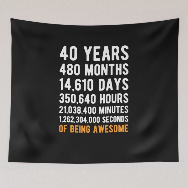 Item preview, 40th Birthday Gift 40 Years Old Being Awesome designed and sold by JPKallas.