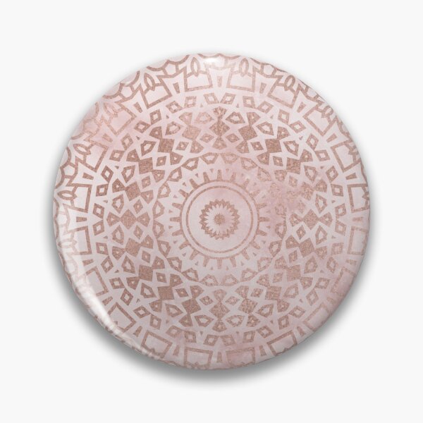 Item preview, Misty pink marble rose gold mandala designed and sold by marbleco.