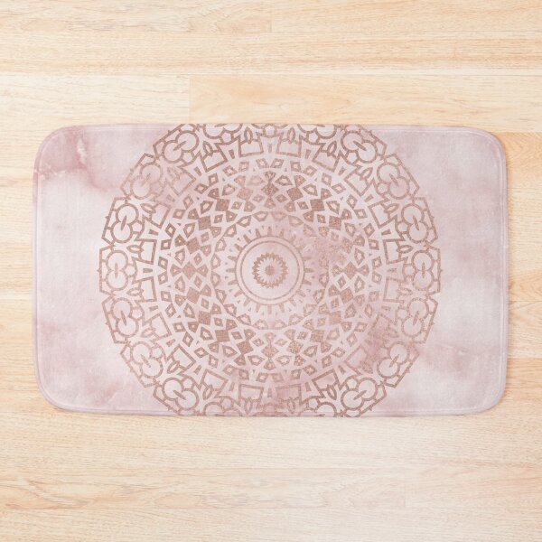 Item preview, Misty pink marble rose gold mandala designed and sold by marbleco.