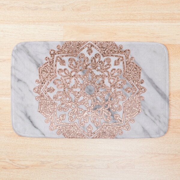 Item preview, Glittering rose gold marble mandala designed and sold by marbleco.