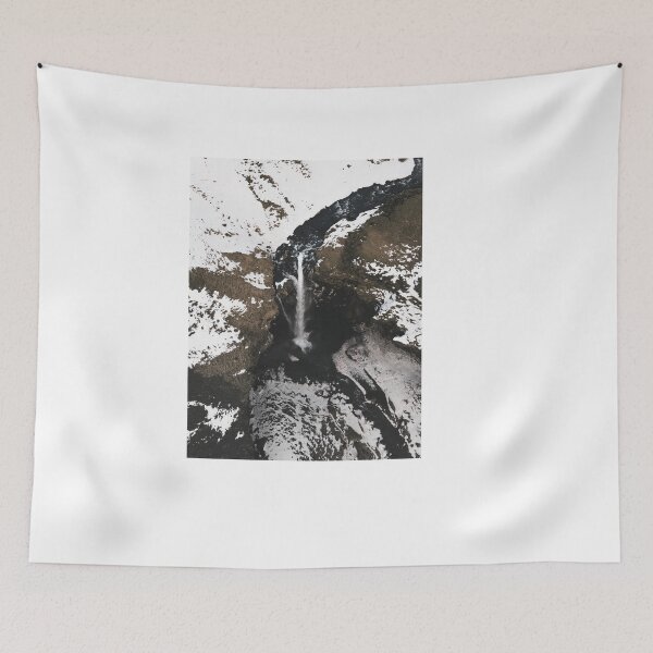 Item preview, Brid's eye view of Kvernufoss waterfall (Iceland) in winter designed and sold by michieldros.