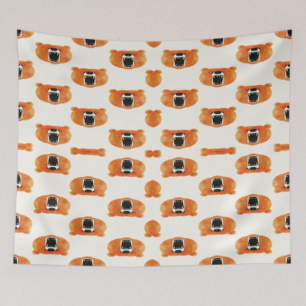 Item preview, geometric abstract bear pattern designed and sold by Omeris.