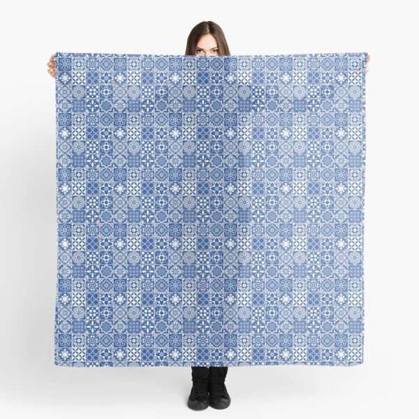 Item preview, Blue Small Tiles Pattern designed and sold by mattpanta.