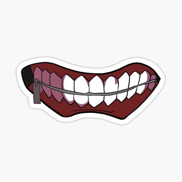 Tokyo Ghoul Face Mask Covid 19 Sticker By Ragingjake Redbubble