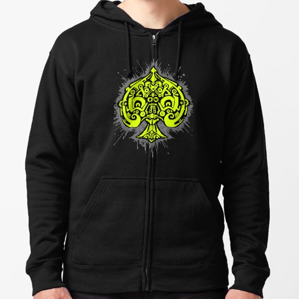 Radiant Spade Zipped Hoodie
