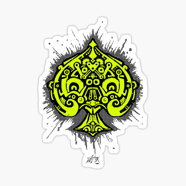Radiant Spade Sticker