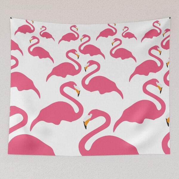 Artikelvorschau, Rosa Flamingo tropisches Vogelmuster entworfen und verkauft von sigdesign.